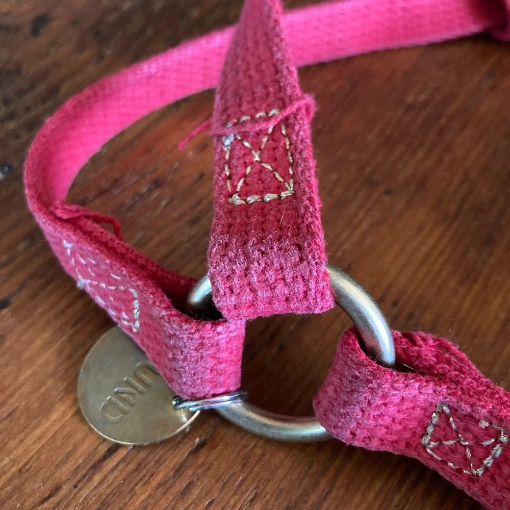 Found My Animal Dog Harness, Red, 100% Cotton, Size Medium, Made in the USA